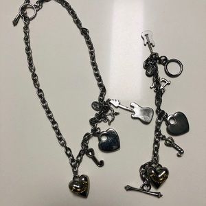 Juice Couture Necklace and Bracelet with charms.